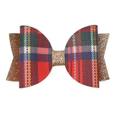 ncmama 3" Božićna mašna za kosu Dodaci za kosu Štipaljke za djevojčice Djece Svjetlucavi rogovi Lastin rep Mašne za kosu Božićni darovi