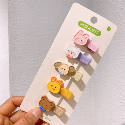 5 kom. Nova korejska slatka dječja kopča za kosu, pokrivala za glavu, modna dječja jednostavna slatka ukosnica s voćem i crtanim filmom.