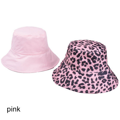 Q Ženske ribarske kape sa suncobranom Kapa za odmor na moru, modna, popularna, dvostrana šešir za sunčanje širokog oboda s leopard printom