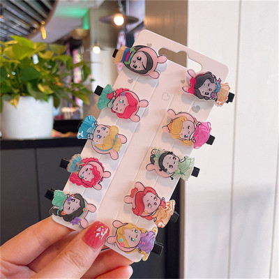 10 bucăți/set fete drăguțe din desene animate sticle de băutură pentru femei ace de păr din rășină acrilică agrafe de păr din metal accesorii pentru păr de Crăciun