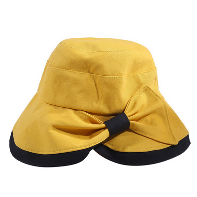Papion pentru femei de vară, la modă, cu boruri largi, pălărie de soare, șapcă de pescar, pentru plajă, rezistentă la UV, pălărie cu găleată