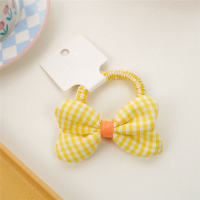 1 komad gumica za kosu s mašnama Karirane gumice za kosu Elastične gumice za djevojčice Dječji dodaci za kosu