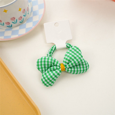 1 komad gumica za kosu s mašnama Karirane gumice za kosu Elastične gumice za djevojčice Dječji dodaci za kosu