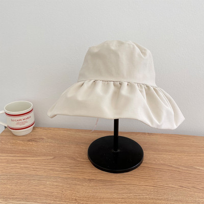 Vasarą nauja, kvėpuojanti, dideli raukiniai, krašteliai solidžios saldainių spalvos, madinga kibiro skrybėlė moterims, kelionėms lauke, reguliuojama saulės žvejo kepurė