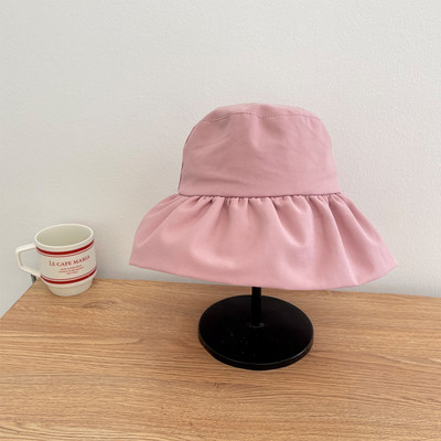 Vasarą nauja, kvėpuojanti, dideli raukiniai, krašteliai solidžios saldainių spalvos, madinga kibiro skrybėlė moterims, kelionėms lauke, reguliuojama saulės žvejo kepurė