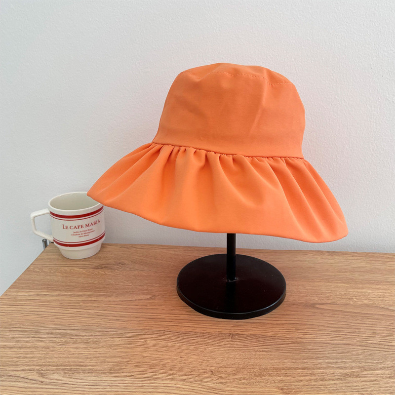 Vasarą nauja, kvėpuojanti, dideli raukiniai, krašteliai solidžios saldainių spalvos, madinga kibiro skrybėlė moterims, kelionėms lauke, reguliuojama saulės žvejo kepurė