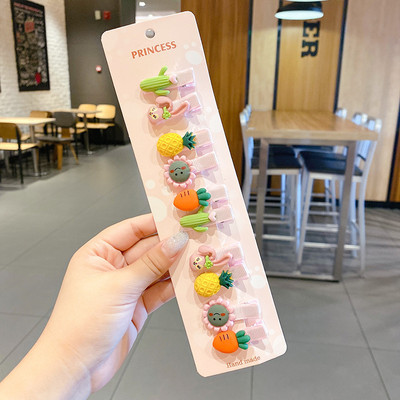 10KOM Nove modne djevojačke crtane slike, slatke dugine tratinčice, kopče za kosu, dječje ljupke ukosnice, ukosnice, pokrivala za glavu, dodaci za kosu