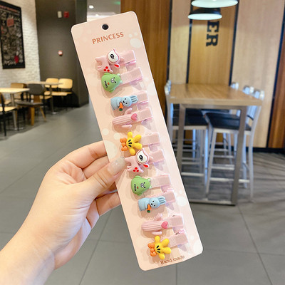 10KOM Nove modne djevojačke crtane slike, slatke dugine tratinčice, kopče za kosu, dječje ljupke ukosnice, ukosnice, pokrivala za glavu, dodaci za kosu