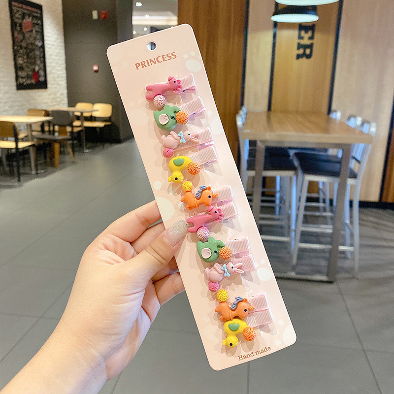 10KOM Nove modne djevojačke crtane slike, slatke dugine tratinčice, kopče za kosu, dječje ljupke ukosnice, ukosnice, pokrivala za glavu, dodaci za kosu