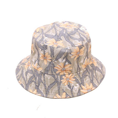 2020 Nová módna rybárska čiapka s kvetinovou potlačou, unisex bob čiapka, hip hopové čiapky, pánske čiapky, bavlnené streetwear