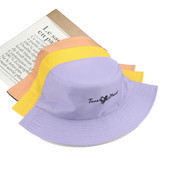 Vödörsapkák Kétoldalas Lila Sárga Rózsaszín Betűs Női Kalapok Alkalmi napvédelem Összecsukható Halászsapkák gorras para Mujer