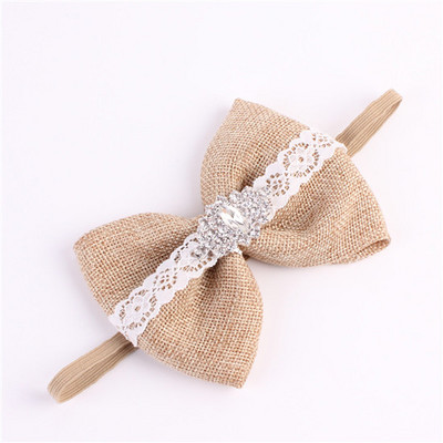 Princesės audeklo lanko derinys Kibirkščiuojantis kalnų krištolas centre. Vestuvinis lankas galvos apdangalas mergaičių plaukų aksesuaras