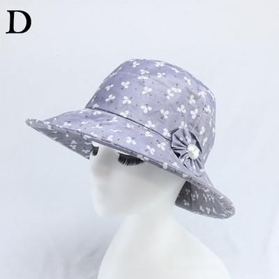 Femeie Primăvara Vară Vârsta mijlocie și bătrână Mamă Vizor Șapcă găleată Pălărie de soare Bonnetă respirabilă Pălărie de pescar