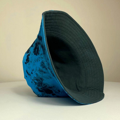 Nou model de pictură cu cerneală cu vopsea cravată Pălărie de pescar Pălărie pentru femei Moda pe două fețe Pălării cu găleată Bărbați Hip-hop Cremă solară șapcă Panama