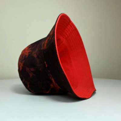 Nou model de pictură cu cerneală cu vopsea cravată Pălărie de pescar Pălărie pentru femei Moda pe două fețe Pălării cu găleată Bărbați Hip-hop Cremă solară șapcă Panama