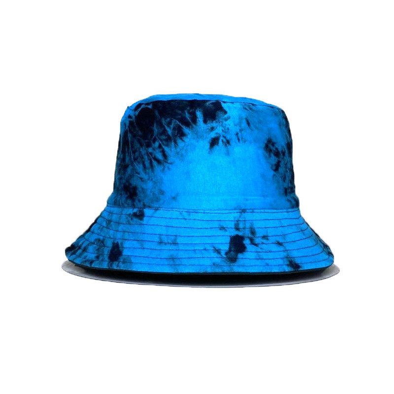 Nou model de pictură cu cerneală cu vopsea cravată Pălărie de pescar Pălărie pentru femei Moda pe două fețe Pălării cu găleată Bărbați Hip-hop Cremă solară șapcă Panama