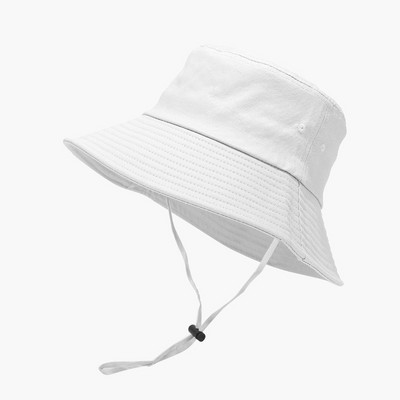 Bucket Hat Women String laia äärega päikesekaitse suvine rand ühevärviline puhkuse välimine aksessuaar