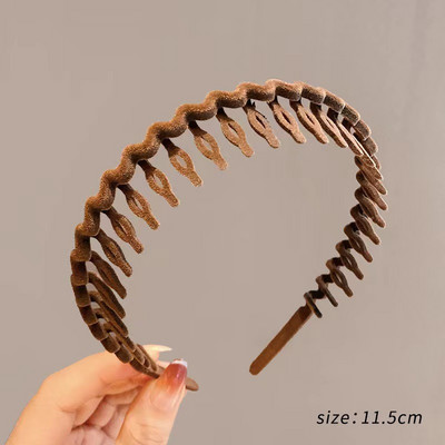 „TwinkLei Solid“ pleiskanojanti galvos juosta, apvyniojama plaukų lanku, rėmelis su dantukais, neslystantis plaukų juostos galvos apdangalas, skirtas moterims, mergaičių plaukų aksesuarai