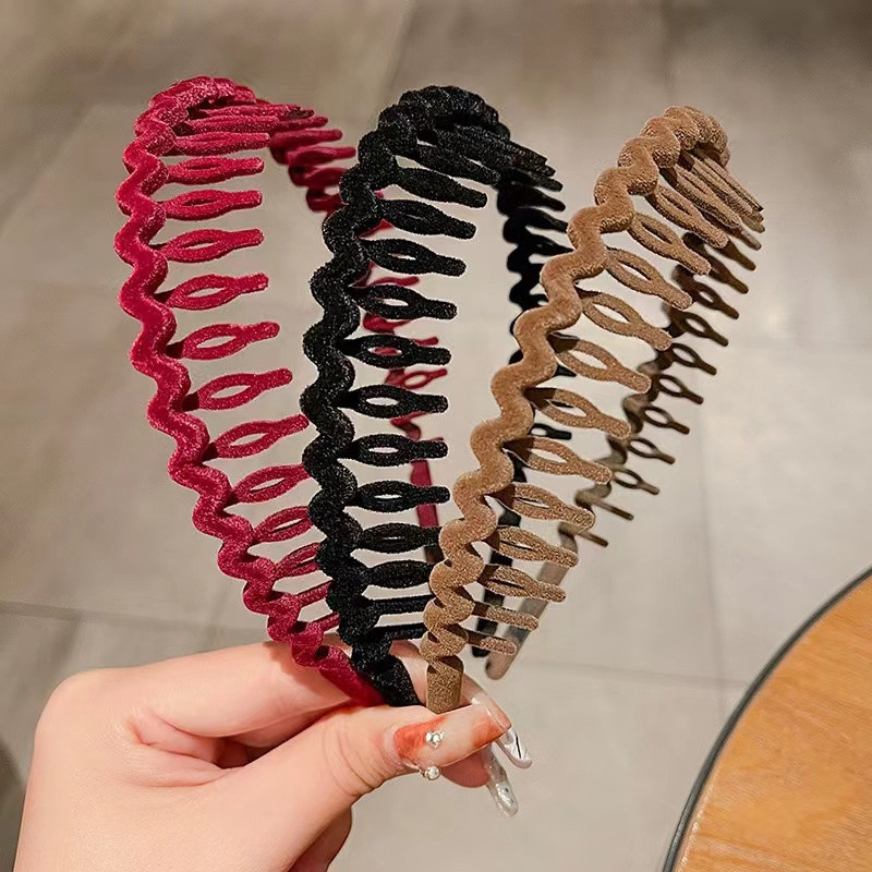 „TwinkLei Solid“ pleiskanojanti galvos juosta, apvyniojama plaukų lanku, rėmelis su dantukais, neslystantis plaukų juostos galvos apdangalas, skirtas moterims, mergaičių plaukų aksesuarai