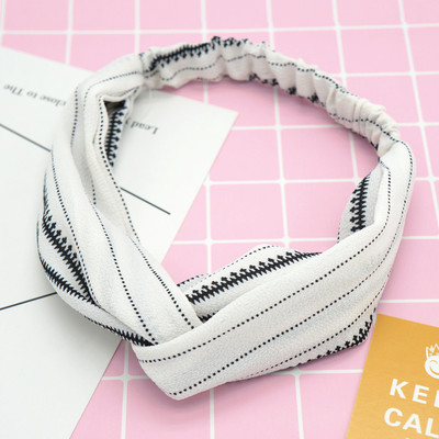 Divat Női Lányok Nyári Bohém Hajpántok Nyomtatott Fejpántok Vintage Cross Turbán Bandage Bandánok Hajpántok Kiegészítők