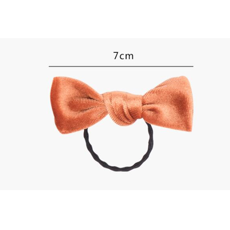 Visokokvalitetne baršunaste mašne za kosu s čvorovima za djevojčice 4 kom/komplet Boutique dječje elastične vezice za kosu Trake za malu djecu Držač za konjski rep