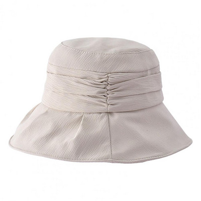 Ribarski šešir sa širokim obodom, jednobojni sklopivi šešir za zaštitu od sunca, žensko pokrivalo za glavu