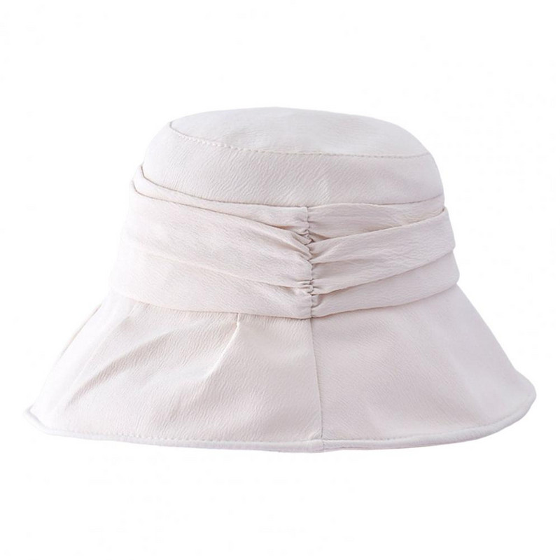Ribarski šešir sa širokim obodom, jednobojni sklopivi šešir za zaštitu od sunca, žensko pokrivalo za glavu