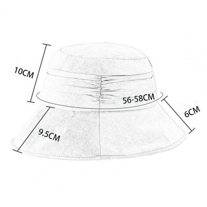 Ribarski šešir sa širokim obodom, jednobojni sklopivi šešir za zaštitu od sunca, žensko pokrivalo za glavu