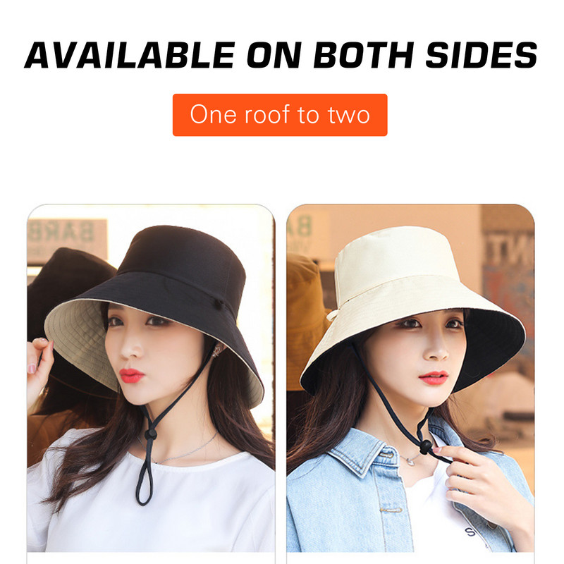 Unisex dome boonie šešir s dugim obodom, reverzibilna meka kapa za zaštitu od sunca