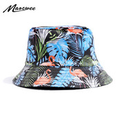 Vară, bărbați și femei, vacanță în aer liber, pălărie de petrecere a timpului liber, pălărie de pescar de modă, pălărie cu broderie flamingo pentru doamnă, vizor de pescar