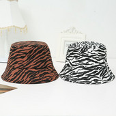 Νέα γυναικεία casual καπέλο κουβά καπέλο ζέβρα καπέλο ψαρά Καπέλο για ενήλικες εξωτερικού χώρου Βαμβακερά καπέλα κυνηγιού για ψάρεμα