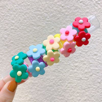 10db/szett Lányok Rajzfilm Hajcsipesz Kis Rugalmas Hajgumik Hercegnős Lófarok Tartó Gumiszalagok Gyerek Haj Kiegészítők