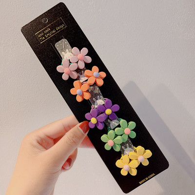 10db/szett Lányok Rajzfilm Hajcsipesz Kis Rugalmas Hajgumik Hercegnős Lófarok Tartó Gumiszalagok Gyerek Haj Kiegészítők