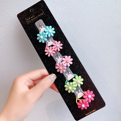 10db/szett Lányok Rajzfilm Hajcsipesz Kis Rugalmas Hajgumik Hercegnős Lófarok Tartó Gumiszalagok Gyerek Haj Kiegészítők