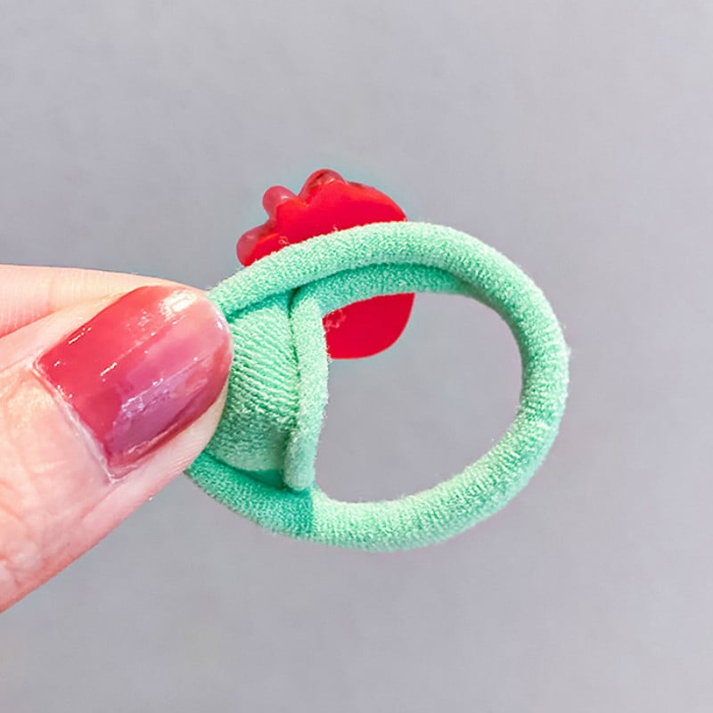 10db/szett Lányok Rajzfilm Hajcsipesz Kis Rugalmas Hajgumik Hercegnős Lófarok Tartó Gumiszalagok Gyerek Haj Kiegészítők