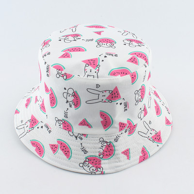 Módne bavlnené ružové vedrové klobúky pre ženy, letné plážové rybárske slnečné klobúky pre dievčatá, zbaliteľné rybárske čiapky