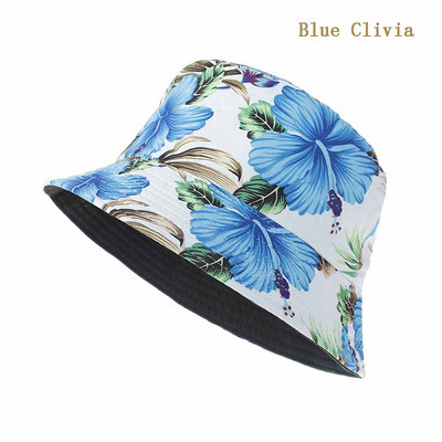 Novi ženski šešir s kantom proljeće ljeto Modni ribarski šešir s printom suncokreta, elastični dvostrani mekani pamučni ženski šešir za sunčanje W063