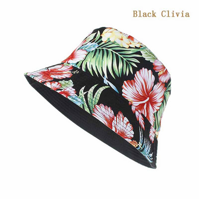 Novi ženski šešir s kantom proljeće ljeto Modni ribarski šešir s printom suncokreta, elastični dvostrani mekani pamučni ženski šešir za sunčanje W063