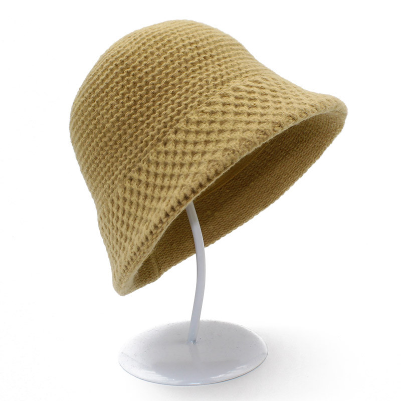 Zimska ženska kapa s kantom Pletena topla ribička kapa Ženska debela topla modna korejska zimska vunena kapa s kupolastom kapom s kantom