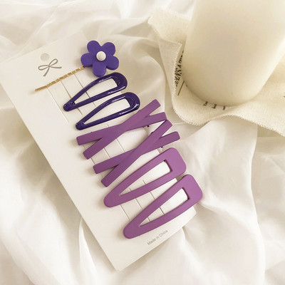 7 bucăți/set clemă de păr avocado breton clemă accesorii de păr plasă de păr de culoare roșie agrafă de flori pentru partea superioară clemă BB prințesă barete pentru cap