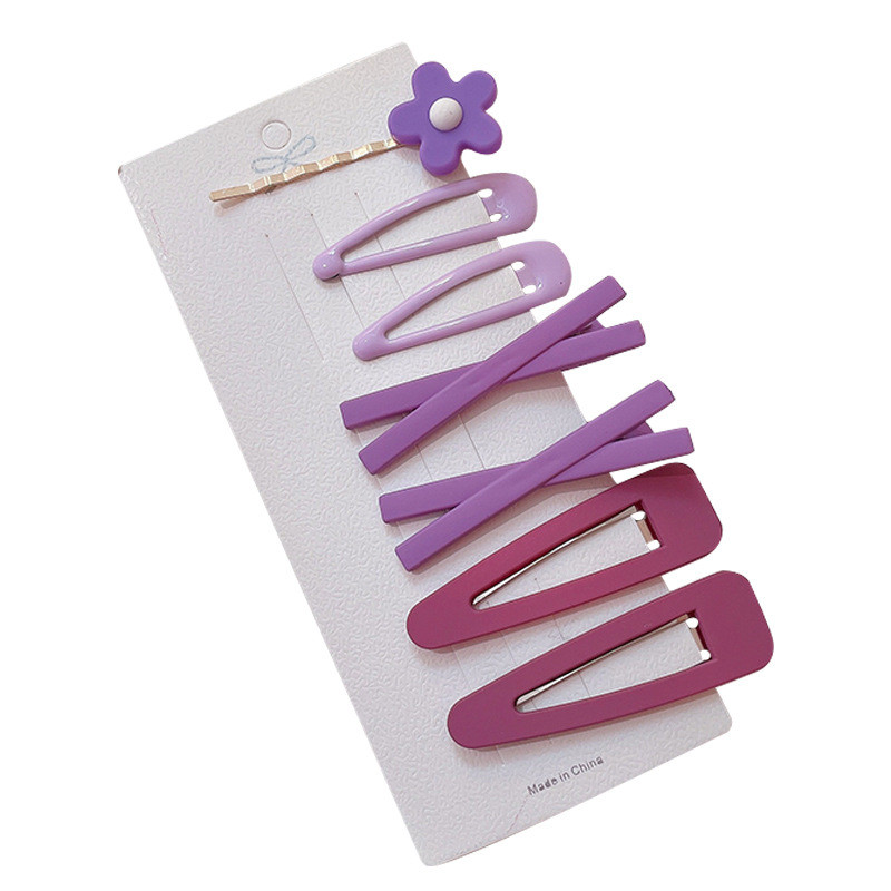 7 bucăți/set clemă de păr avocado breton clemă accesorii de păr plasă de păr de culoare roșie agrafă de flori pentru partea superioară clemă BB prințesă barete pentru cap