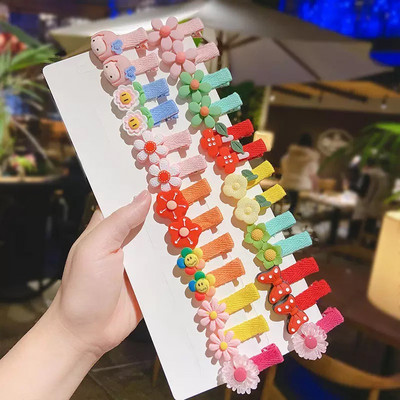 26PCS/set Dječji dodaci za kosu Cvjetni zec Crtić Ukosnice za djevojčice Kawaii slatke male kopče za kosu Dekoracija frizure