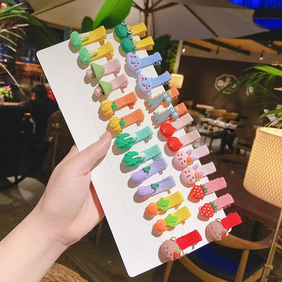 26PCS/set Dječji dodaci za kosu Cvjetni zec Crtić Ukosnice za djevojčice Kawaii slatke male kopče za kosu Dekoracija frizure