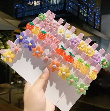 26PCS/set Dječji dodaci za kosu Cvjetni zec Crtić Ukosnice za djevojčice Kawaii slatke male kopče za kosu Dekoracija frizure