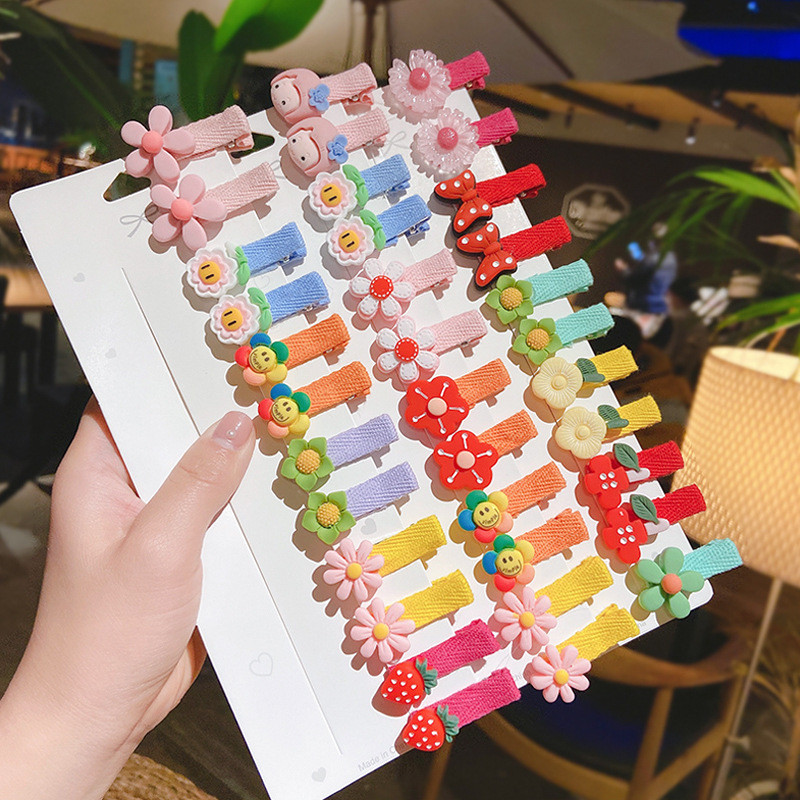26PCS/set Dječji dodaci za kosu Cvjetni zec Crtić Ukosnice za djevojčice Kawaii slatke male kopče za kosu Dekoracija frizure