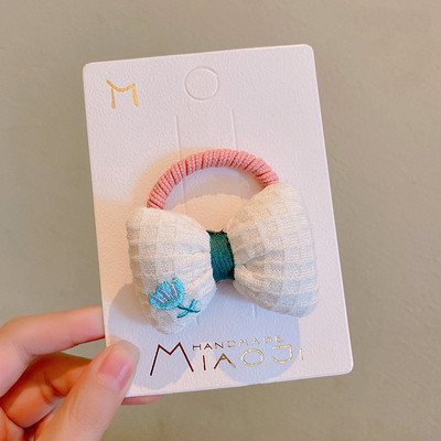 1kom Dječje cvijeće Mašna Glava Uže Elastična gumica Dječji slatki prsten za kosu Napravi punđu Djevojka Držač za konjski rep Guma Dječji dodaci za kosu