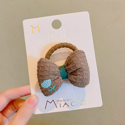 1kom Dječje cvijeće Mašna Glava Uže Elastična gumica Dječji slatki prsten za kosu Napravi punđu Djevojka Držač za konjski rep Guma Dječji dodaci za kosu