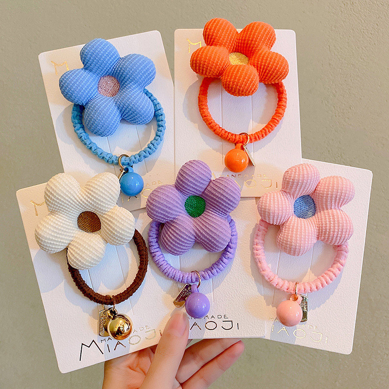 1kom Dječje cvijeće Mašna Glava Uže Elastična gumica Dječji slatki prsten za kosu Napravi punđu Djevojka Držač za konjski rep Guma Dječji dodaci za kosu