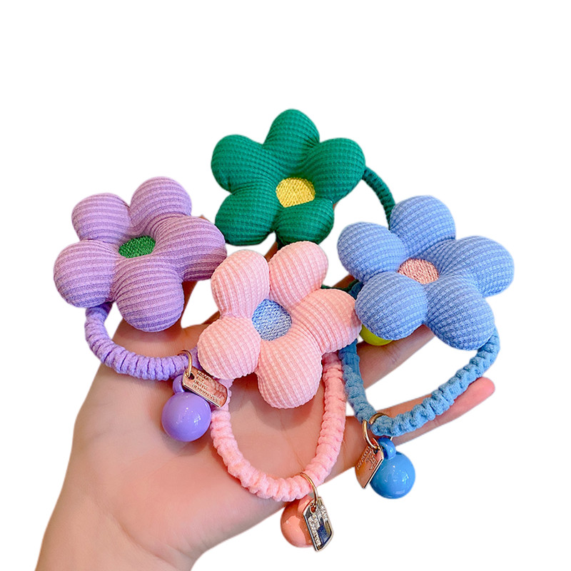 1kom Dječje cvijeće Mašna Glava Uže Elastična gumica Dječji slatki prsten za kosu Napravi punđu Djevojka Držač za konjski rep Guma Dječji dodaci za kosu