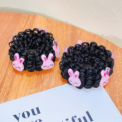 1 pár dievčenských roztomilých kreslených kvetinových ovocných mašličiek s pentagramom, detských vlasových krúžkov s gumičkou, čelenky s láskou a lanom